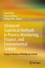 Titel: "Advanced Statistical Methods in Process Monitoring, Finance, and Environmental Science." Gelbes, abstraktes Design.