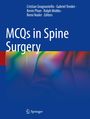 "MCQs in Spine Surgery" von Cristian Gragnaniello und anderen. Bunte, abstrakte Formen auf blauem Hintergrund.