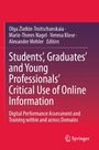 Cover: Titel über kritische Nutzung von Online-Informationen durch Studenten. Editorennamen oben. Springer-Logo unten.
