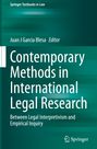 : Contemporary Methods in International Legal Research, Buch