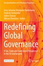 „Redefining Global Governance“: Buchcover in Orange mit Kreismustern und Verlagslogo unten rechts.