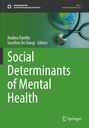 "Social Determinants of Mental Health", Namen der Herausgeber, grüne Gestaltung mit Globus und Stethoskop.