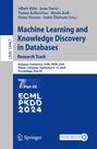 : Machine Learning and Knowledge Discovery in Databases. Research Track, Buch