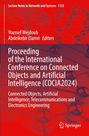 "Proceeding of the International Conference on Connected Objects and Artificial Intelligence (COCIA2024)." Rotes Hintergrundmuster.