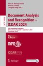 : Document Analysis and Recognition - ICDAR 2024, Buch