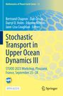 "Stochastic Transport in Upper Ocean Dynamics III", Konferenz in Plouzané, Frankreich, 25.–28. September. Gelbes, blaues Design. Springer-Logo.