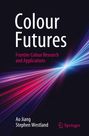 „Colour Futures“, „Frontier Colour Research and Applications“, Ao Jiang, Stephen Westland, Springer-Logo; bunte Lichtstrahlen.