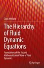 Claus Weiland, "The Hierarchy of Fluid Dynamic Equations", roter abstrakter Hintergrund, Springer-Logo unten.