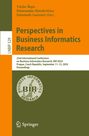 : Perspectives in Business Informatics Research, Buch