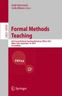 : Formal Methods Teaching, Buch