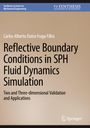 „Reflective Boundary Conditions in SPH Fluid Dynamics Simulation“ von Carlos Alberto Dutra Fraga Filho, Springer-Logo unten.