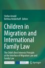 „Children in Migration and International Family Law“, blau-grüner Hintergrund mit EU- und Springer-Logos.