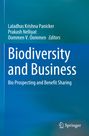 Buchcover mit dem Titel "Biodiversity and Business", Autoren: Laladhas, Nelliiyat, Oommen, Verlag: Springer.