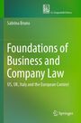 "Foundations of Business and Company Law", Autor Sabrina Bruno, Verlag Springer, grüner Hintergrund, Logo oben.