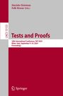 : Tests and Proofs, Buch