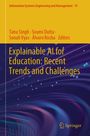 "Explainable AI for Education: Recent Trends and Challenges" von Tanu Singh et al. Buntes abstraktes Muster darunter.