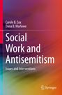 „Social Work and Antisemitism: Issues and Interventions“ von Carole B. Cox und Dana B. Marlowe, bunte Übergangsfarben.