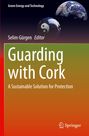„Guading with Cork: A Sustainable Solution for Protection“. Oben zeigt es die Erde und ein Yin-Yang-Symbol.