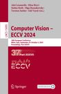 : Computer Vision ¿ ECCV 2024, Buch