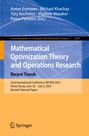 : Mathematical Optimization Theory and Operations Research: Recent Trends, Buch