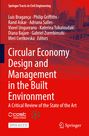 Circular Economy Design and Management in the Built Environment, Buch