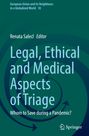 : Legal, Ethical and Medical Aspects of Triage, Buch