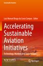 Accelerating Sustainable Aviation Initiatives; Luiz Manuel Braga da Costa Campos, Editor. Flugzeug im Abendrot.