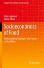 Buchtitel: Socioeconomics of Food. Autoren: Daria Loginova, Stefan Mann. Hintergrund: Rot-orange mit geometrischem Muster.