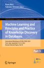 : Machine Learning and Principles and Practice of Knowledge Discovery in Databases, Buch