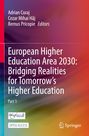 „European Higher Education Area 2030: Bridging Realities...“ auf abstraktem Farbverlauf-Hintergrund.