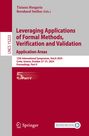 : Leveraging Applications of Formal Methods, Verification and Validation. Application Areas, Buch