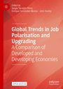 Titel: "Global Trends in Job Polarisation and Upgrading", rote abstrakte Hintergrundillustration.