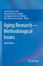 „Aging Research—Methodological Issues, Third Edition“ in Weiß auf blauem Hintergrund. Springer-Logo unten rechts.