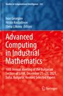 Titel: Advanced Computing in Industrial Mathematics. Konferenzdetails: 16th Annual Meeting, Sofia 2021. Redakteure: Ivan Georgiev, Hristo Kostadinov, Elena Lilkova. Hintergrund: Blau oben, rot unten mit abstraktem Muster. Springer-Logo unten rechts.