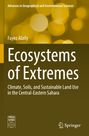Der Text "Ecosystems of Extremes" ist prominent. Hintergrund in warmen Gelbtönen mit unscharfen Lichtkreisen.