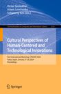 : Cultural Perspectives of Human-Centered and Technological Innovations, Buch