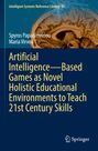 Buchtitel: "Artificial Intelligence-Based Games...". Autoren: Spyros Papadimitriou, Maria Virvou. Springer-Logo. Gehirnabbildung.