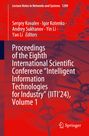 : Proceedings of the Eighth International Scientific Conference "Intelligent Information Technologies for Industry" (IITI'24), Volume 1, Buch