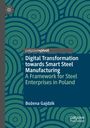 "palgrave⟩pivot", "Digital Transformation towards Smart Steel Manufacturing", "A Framework for Steel Enterprises in Poland" von Bożena Gajdzik. Die Illustration zeigt grüne Kreise auf dunkelgrünem Hintergrund.