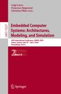 : Embedded Computer Systems: Architectures, Modeling, and Simulation, Buch