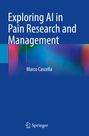 Blauer Hintergrund, Titel: "Exploring AI in Pain Research and Management", Autor: Marco Cascella, Springer-Logo unten.