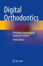 Text: "Digital Orthodontics. Providing a Contemporary Treatment Solution. Stefan Abela." Logo unten, blauer Hintergrund.