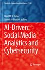 Oben „Studies in Computational Intelligence 1180“, darunter große rote Fläche: „AI-Driven: Social Media Analytics and Cybersecurity“. Darunter ein Logo von Springer.