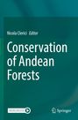 Titel: "Conservation of Andean Forests". Herausgeber: Nicola Clerici. Unten: Logos von MOREMEDIA und Springer.