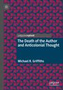 „The Death of the Author and Anticolonial Thought“ von Michael R. Griffiths. Blaues Design mit rotem Muster.