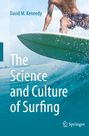 Text: "David M. Kennedy. The Science and Culture of Surfing. Springer." Ein Surfer reitet auf einer Welle.