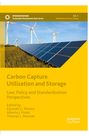 „Carbon Capture Utilization and Storage“ Buchcover, gelbe Farbgestaltung, Solar- und Windkraftanlagen im Hintergrund.