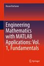 Text: "Hasan Kurtaran, Engineering Mathematics with MATLAB Applications: Vol. 1, Fundamentals." Roter Hintergrund, Springer-Logo.