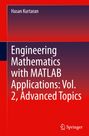 Titel: "Engineering Mathematics with MATLAB Applications: Vol. 2, Advanced Topics." Autor: Hasan Kurtaran. Springer-Logo unten rechts. Farbiges Cover in Rot- und Blautönen.