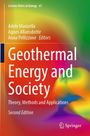 „Geothermal Energy and Society“. Bunte, abstrakte Farbverläufe im Hintergrund. Springer-Logo unten rechts.